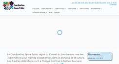 Desktop Screenshot of jeunepublic.ch